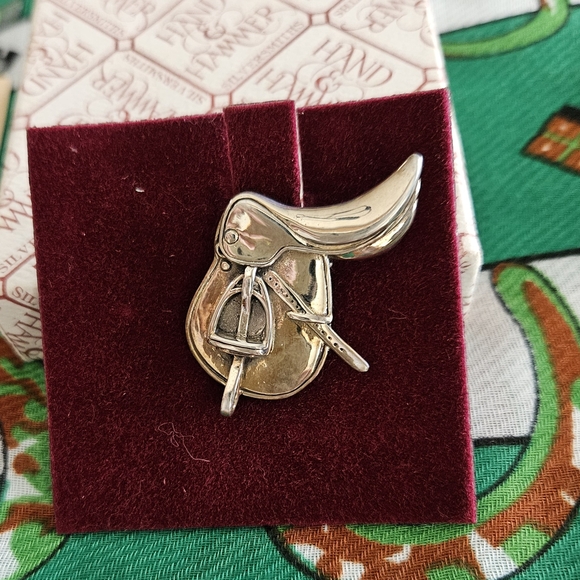 NEW Sterling Silver English Saddle Pin by Hand & Hammer Silversmiths - Picture 4 of 9